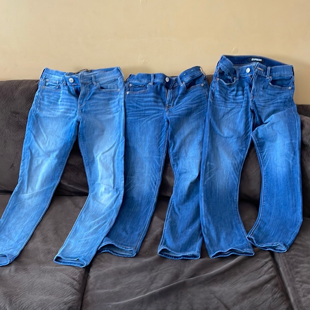 3 pair of express jeans
